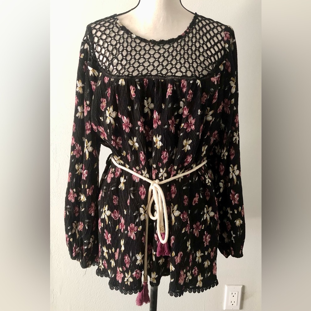 POL Anthropologie Belted Blouse